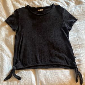 Madewell Texture & Thread Black Tie Tee